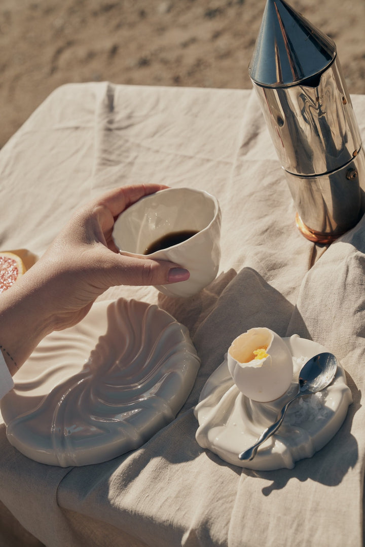 Æggebæger af Atelier Marée | Hvidt Porcelæn Atelier Marée