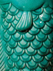 Fiskevase i keramik | Grøn Gluggle Jugs