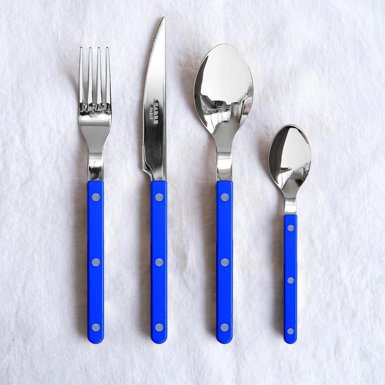 Bistrot Solid Bestiksæt 4 dele | Lapis Blue (Blå) Sabre Paris
