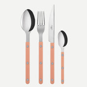 Bistrot Solid Bestiksæt 4 dele | Nude Pink (ferskenfarvet) Sabre Paris