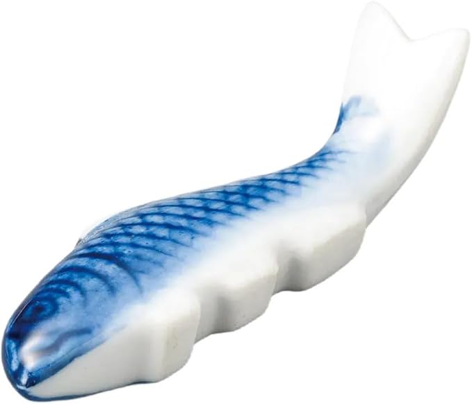 Spisepindholder i keramik | Koi-fisk | Blå og hvid | Japan STUDIO HAFNIA