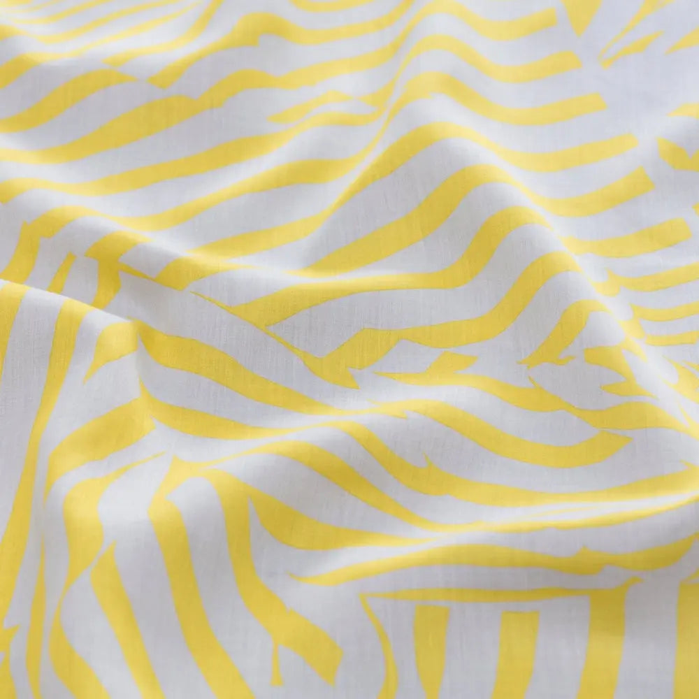 Japansk Furoshiki med gule prikker/striber | 90 x 90 cm Link Collective