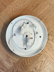 Vintage Murano plafond loftlampe/væglampe | Hvid, Ø33 cm Murano
