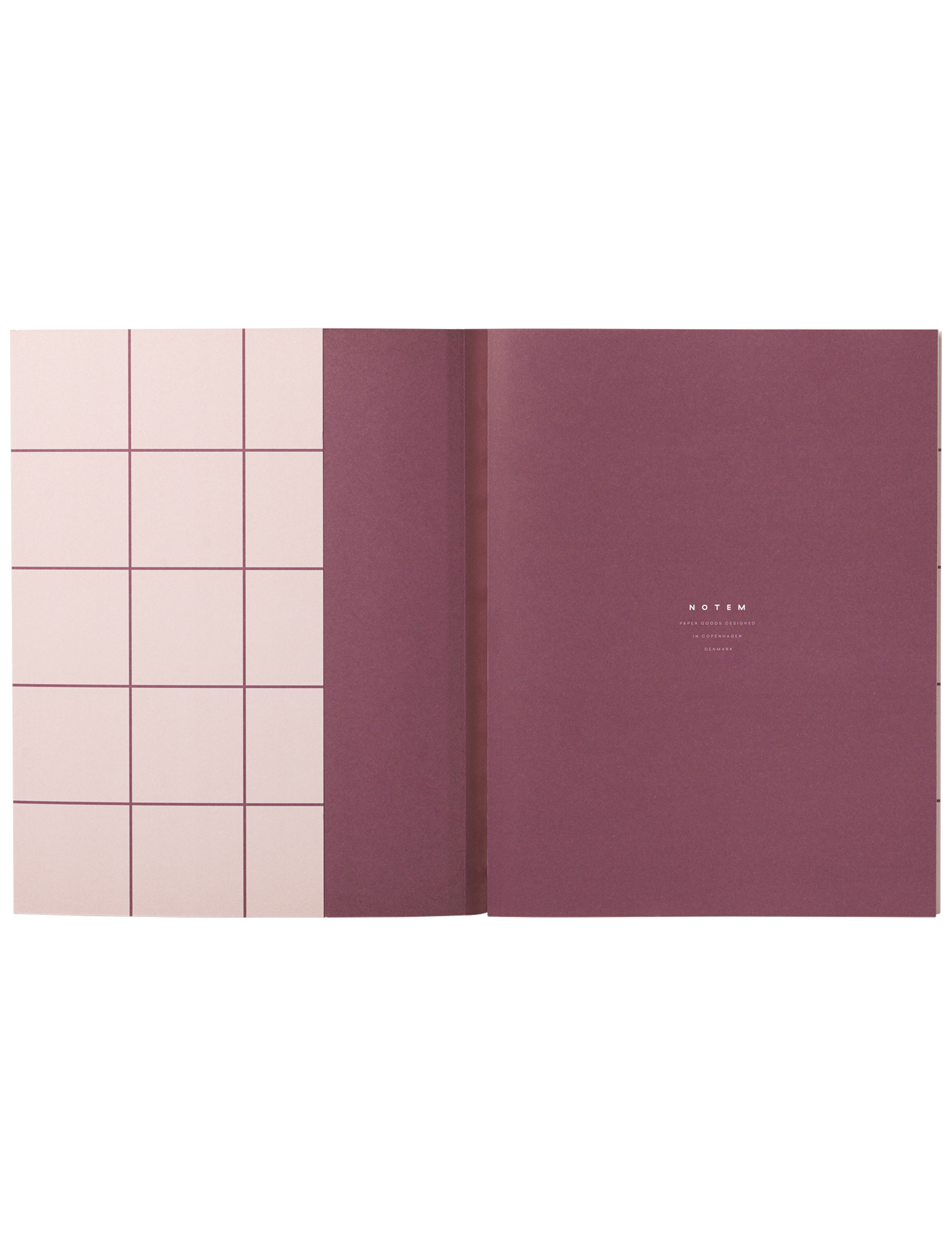 Notem studio, Uma notesbog flat lay, Softcover large, Rose Notem studio