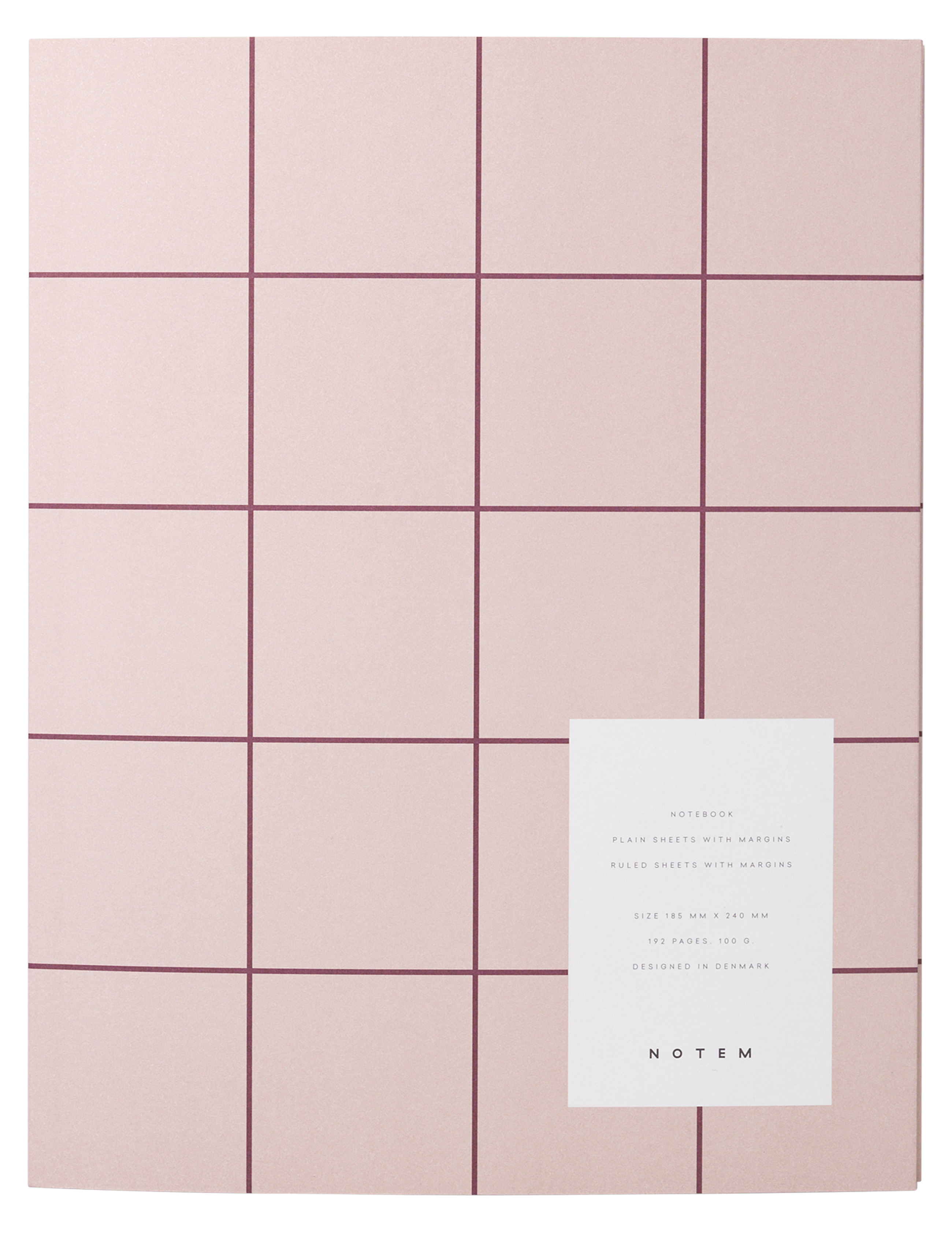 Notem studio, Uma notesbog flat lay, Softcover large, Rose Notem studio