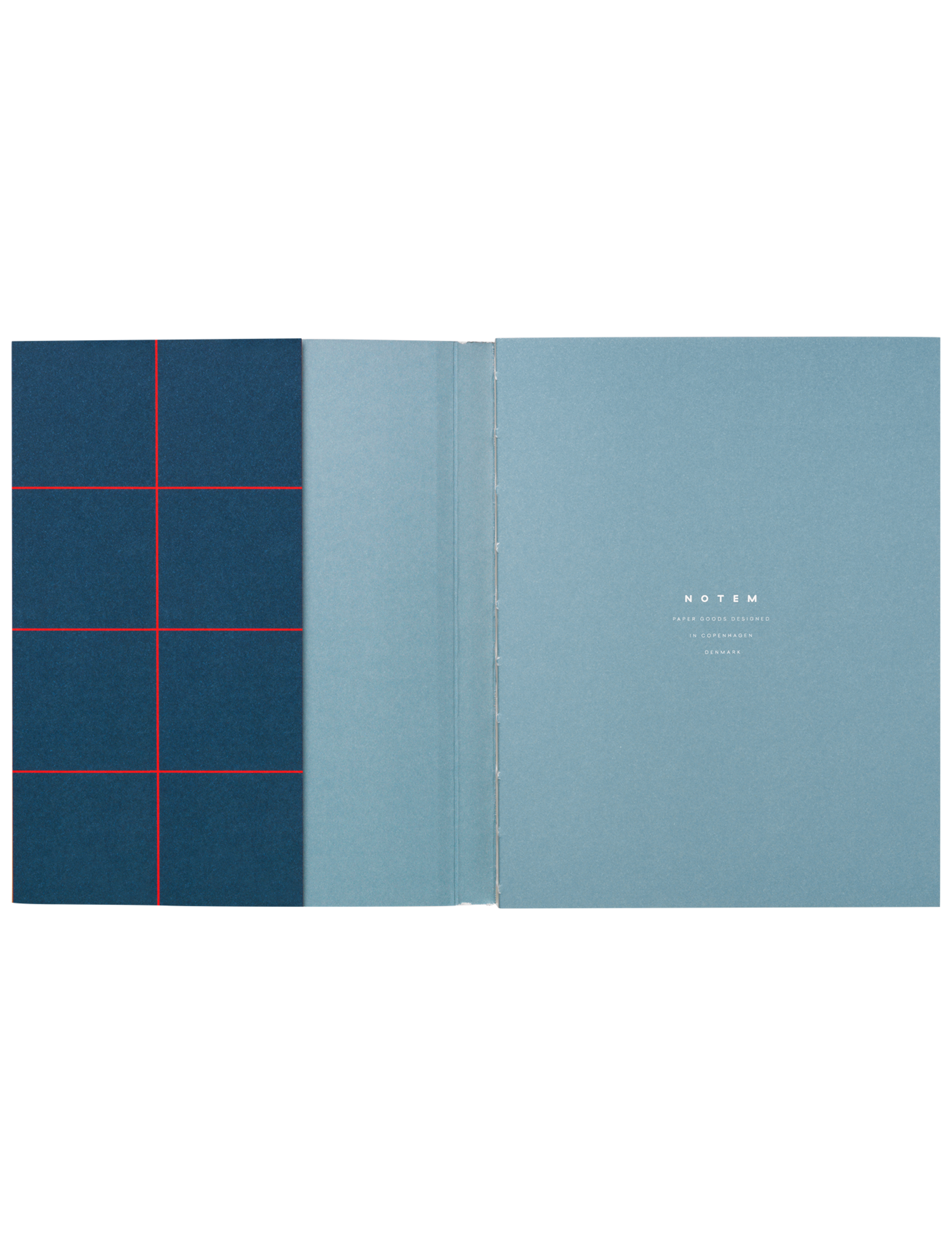Notem studio, Uma notesbog flat lay, Softcover medium, Dark Blue Notem studio