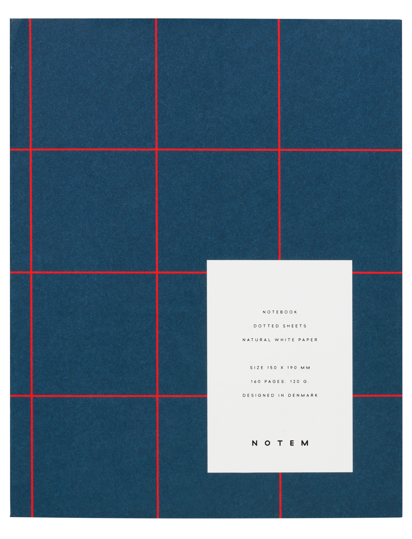 Notem studio, Uma notesbog flat lay, Softcover medium, Dark Blue Notem studio