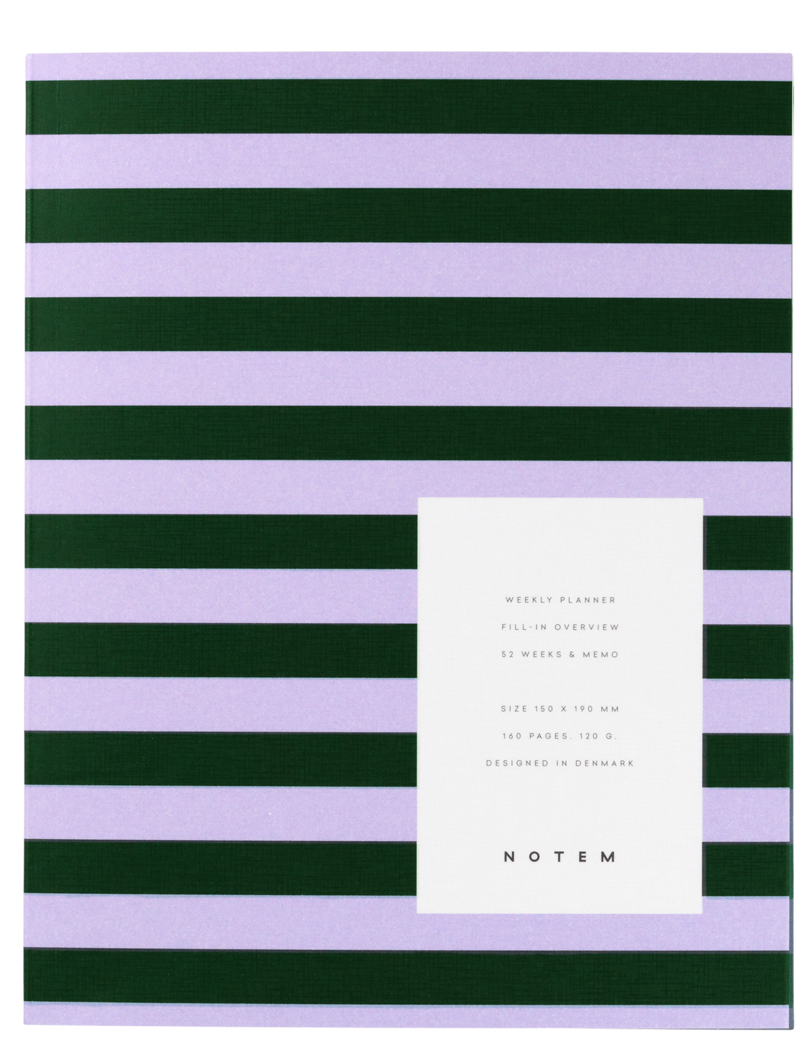 Notem studio, Uma Weekly Planner, medium, Rose & Green Notem studio