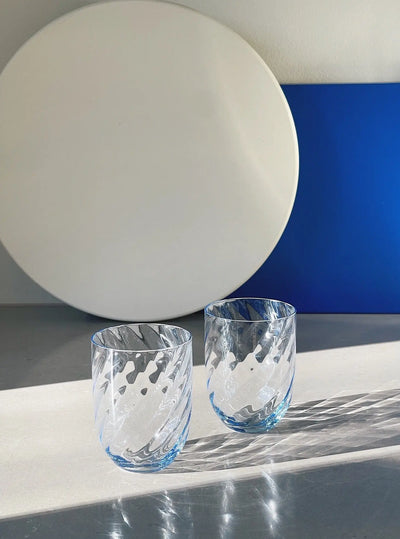Anna von Lipa Swirl tumbler glas | Lyseblå Anna von Lipa