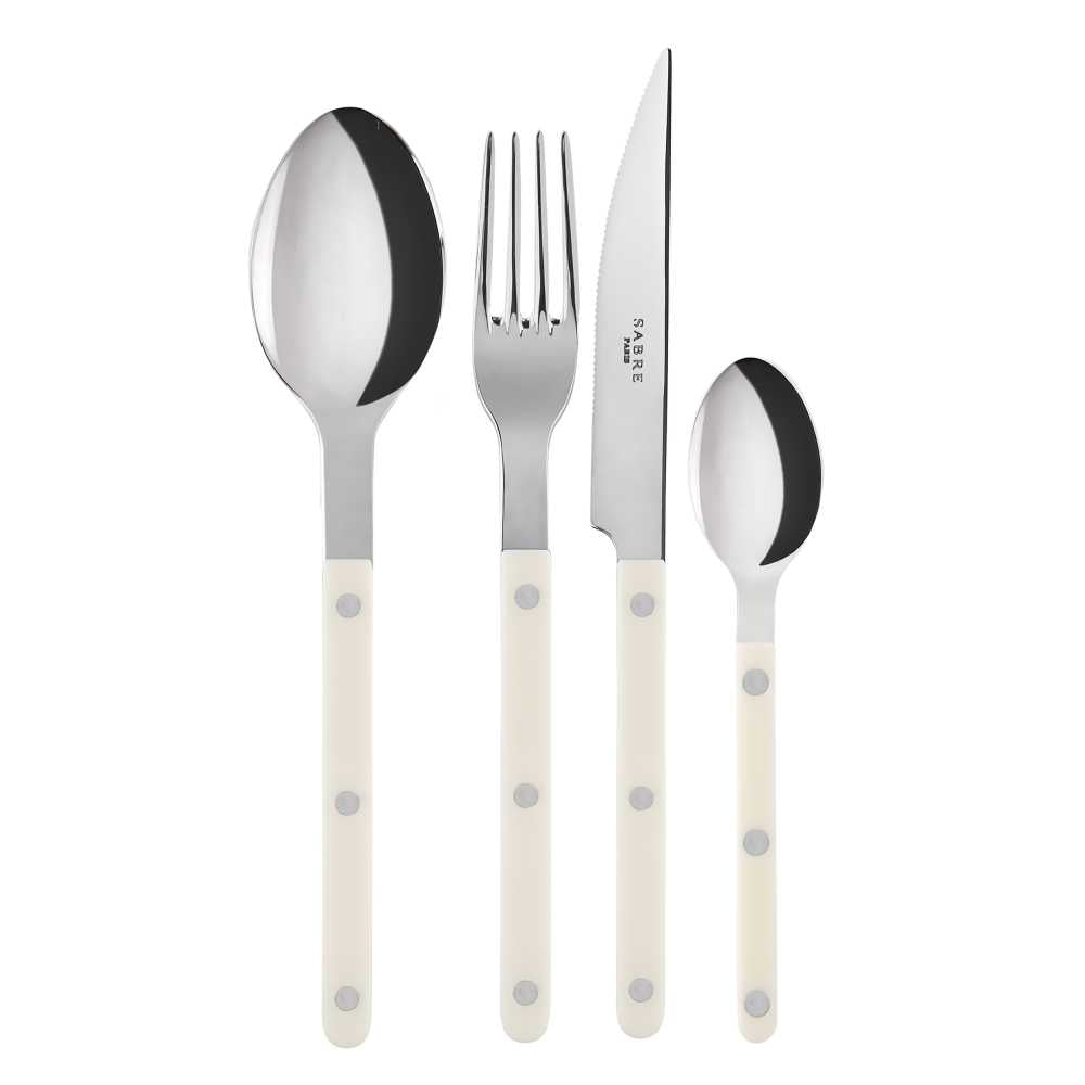 Bistrot Solid Bestiksæt 4 dele | Ivory (elfenben) Sabre Paris