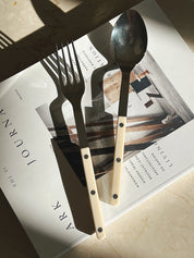 Bistrot Solid Salat/Serveringssæt | Ivory (elfenben) Sabre Paris
