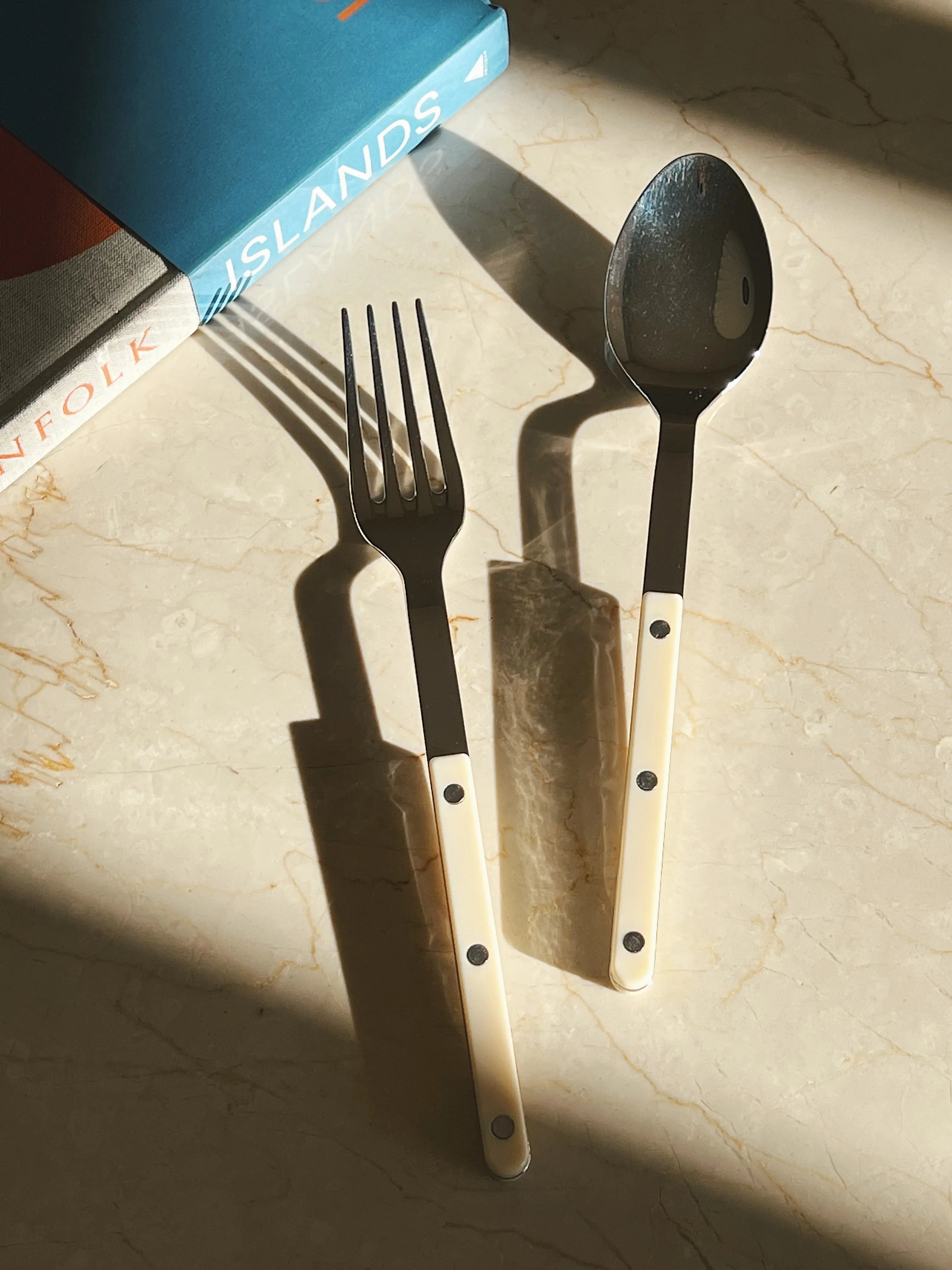 Bistrot Solid Salat/Serveringssæt | Ivory (elfenben) Sabre Paris