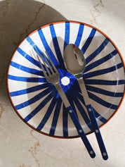 Bistrot Solid Salat/Serveringssæt | Mørkeblå Sabre Paris
