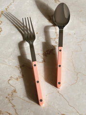 Bistrot Solid Salat/Serveringssæt | Nude Pink (ferskenfarvet) Sabre Paris