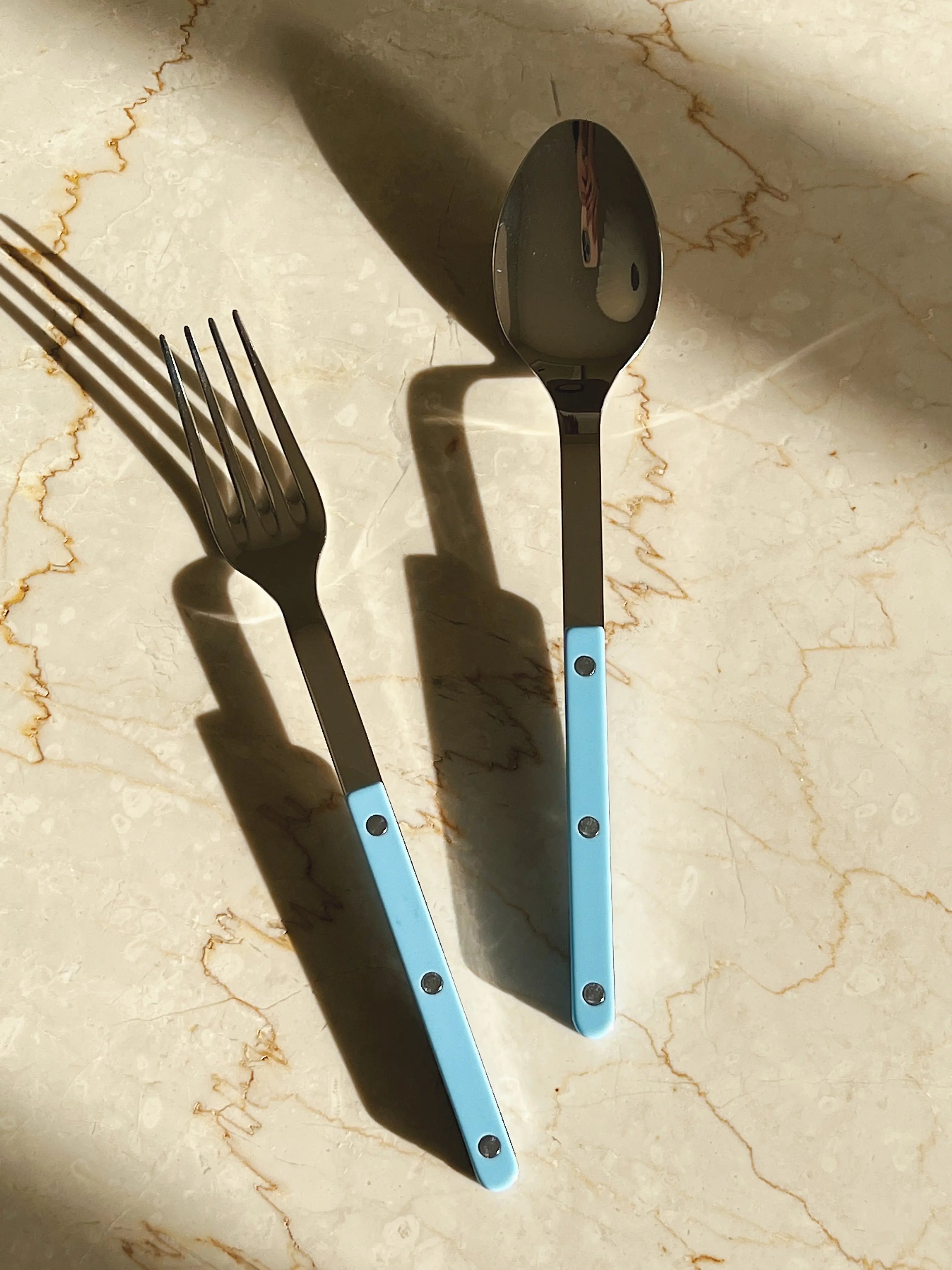 Bistrot Solid Salat/Serveringssæt | Pastel Blue (pastelblå) Sabre Paris