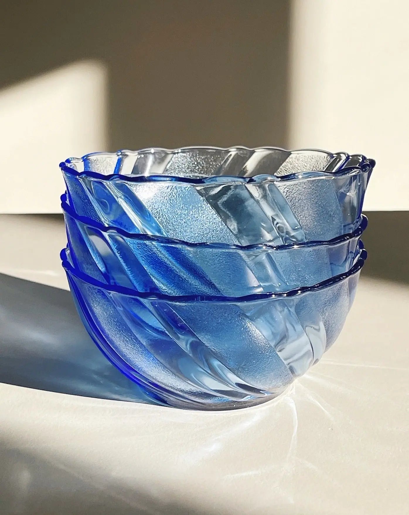 Blå glas skål fra Duralex | 12 cm Duralex