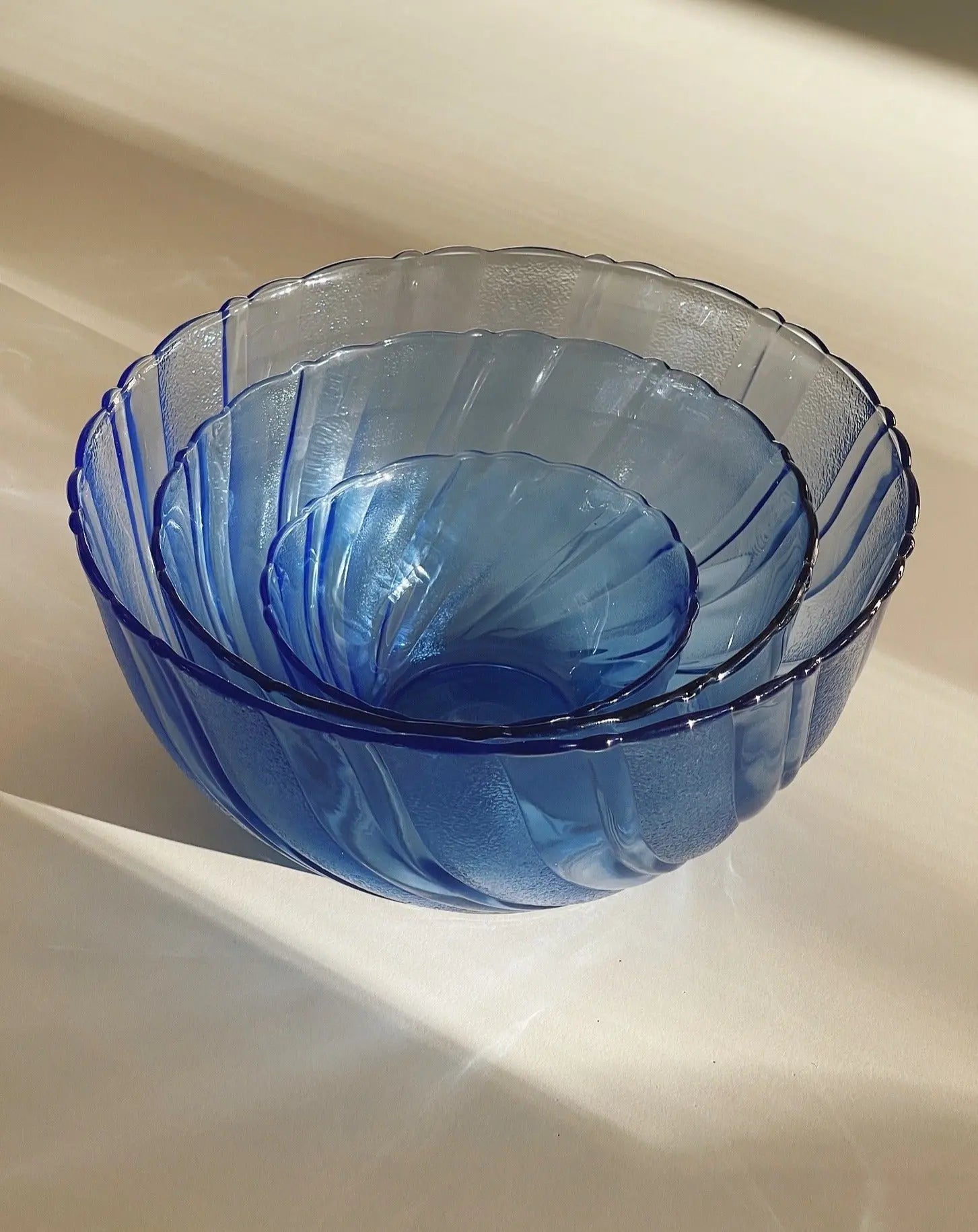 Blå glas skål fra Duralex | 12 cm Duralex
