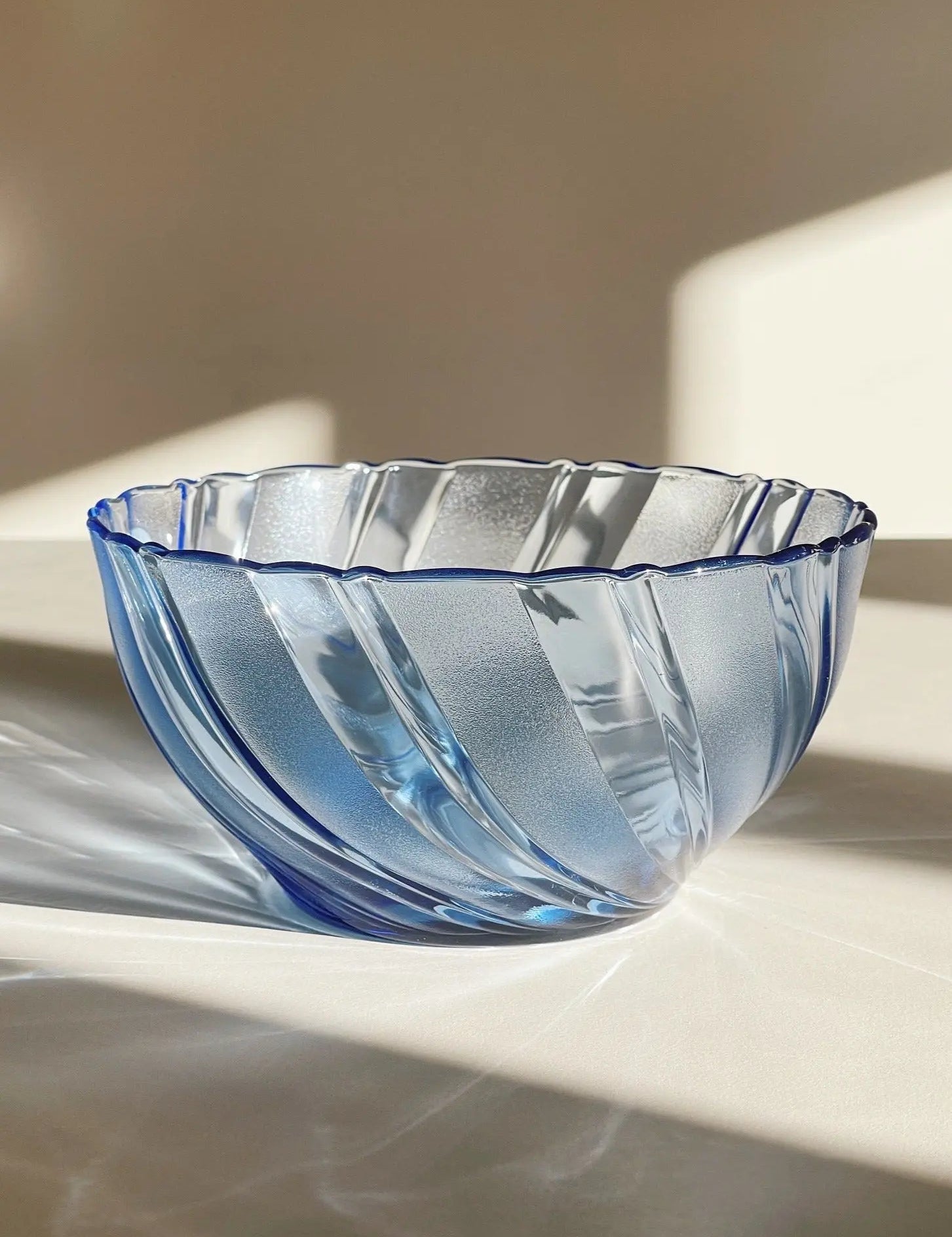 Blå glas skål fra Duralex | 18 cm Duralex