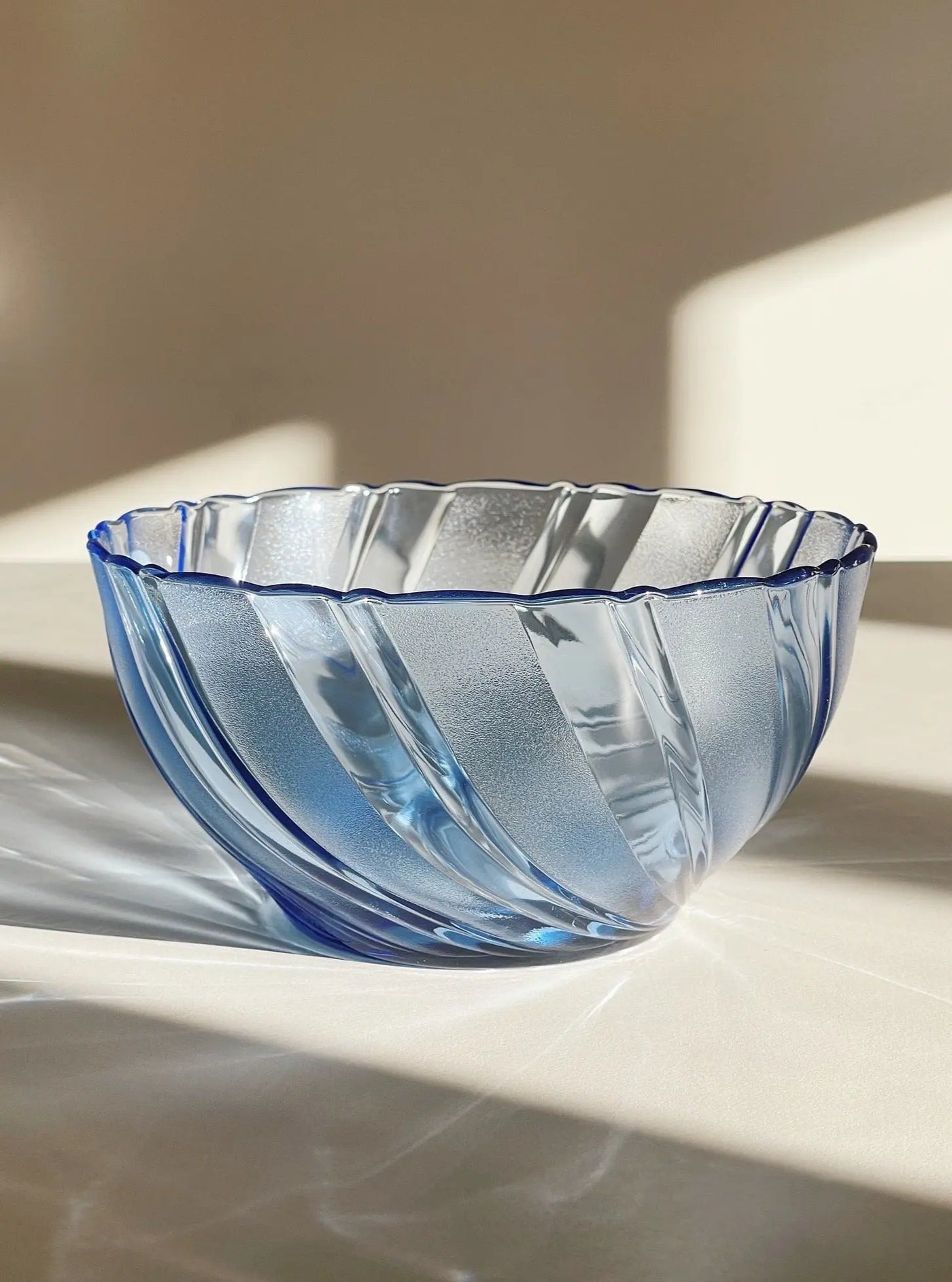 Blå glas skål fra Duralex | 18 cm Duralex