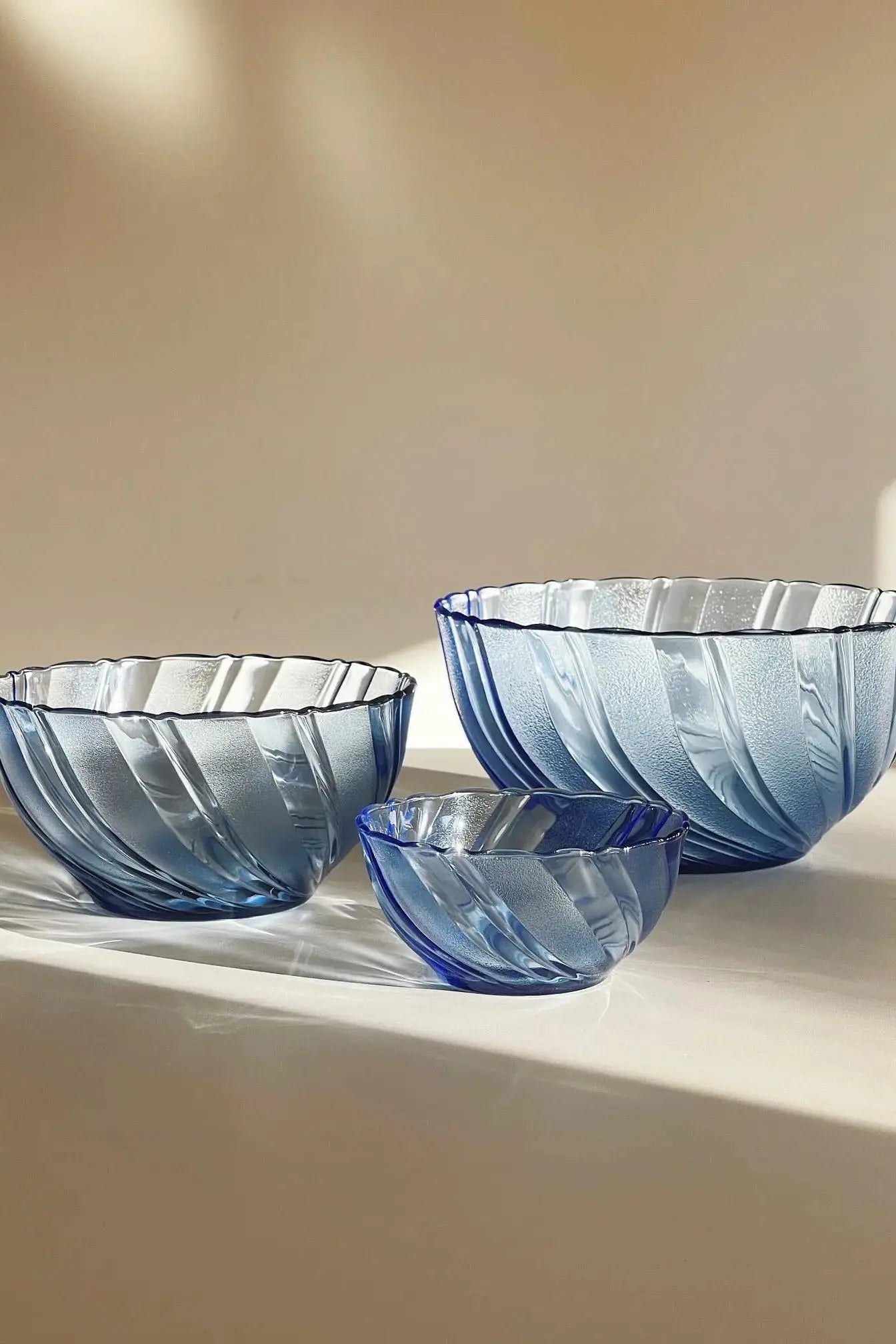 Blå glas skål fra Duralex | 18 cm Duralex