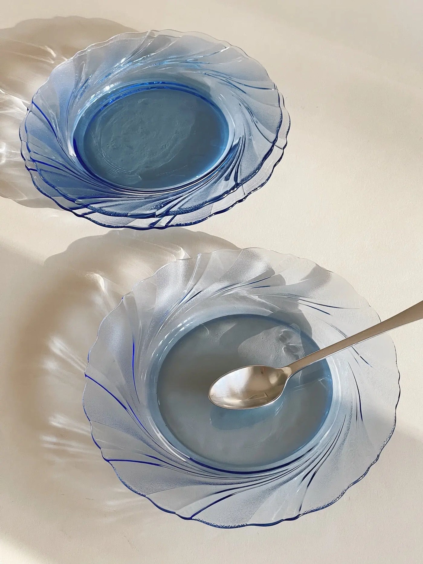 Blå glas tallerken fra Duralex | 19.5 cm Duralex
