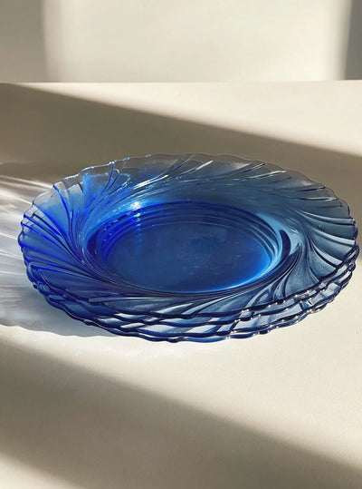 Blå glas tallerken fra Duralex | 23.5 cm Duralex