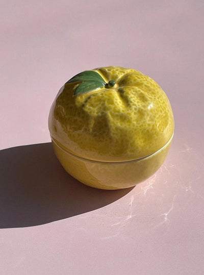 Citron Bonbonniere (Lågkrukke) Studio Hafnia