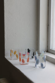 Normal Object Factory - Dot drikkeglas | Blå prikker Normal Object Factory