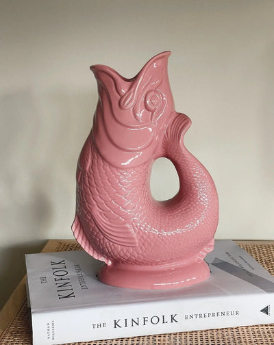 Gluggle Jug Fiskekande/vase | Pink - 2 størrelser Gluggle Jugs