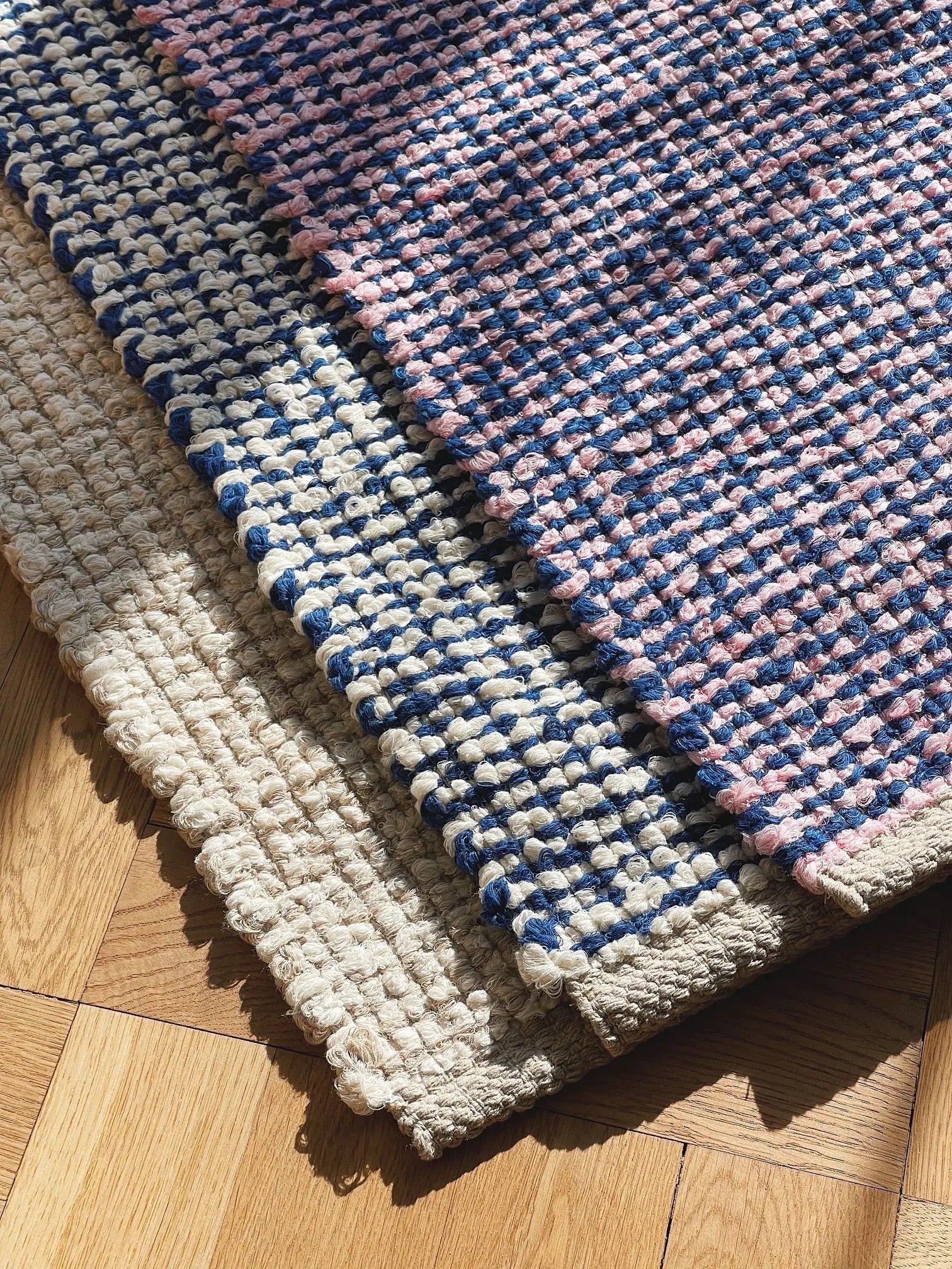 Gulvtæppe i bomuld | Beige/camel 70x140 cm Casa Cubista