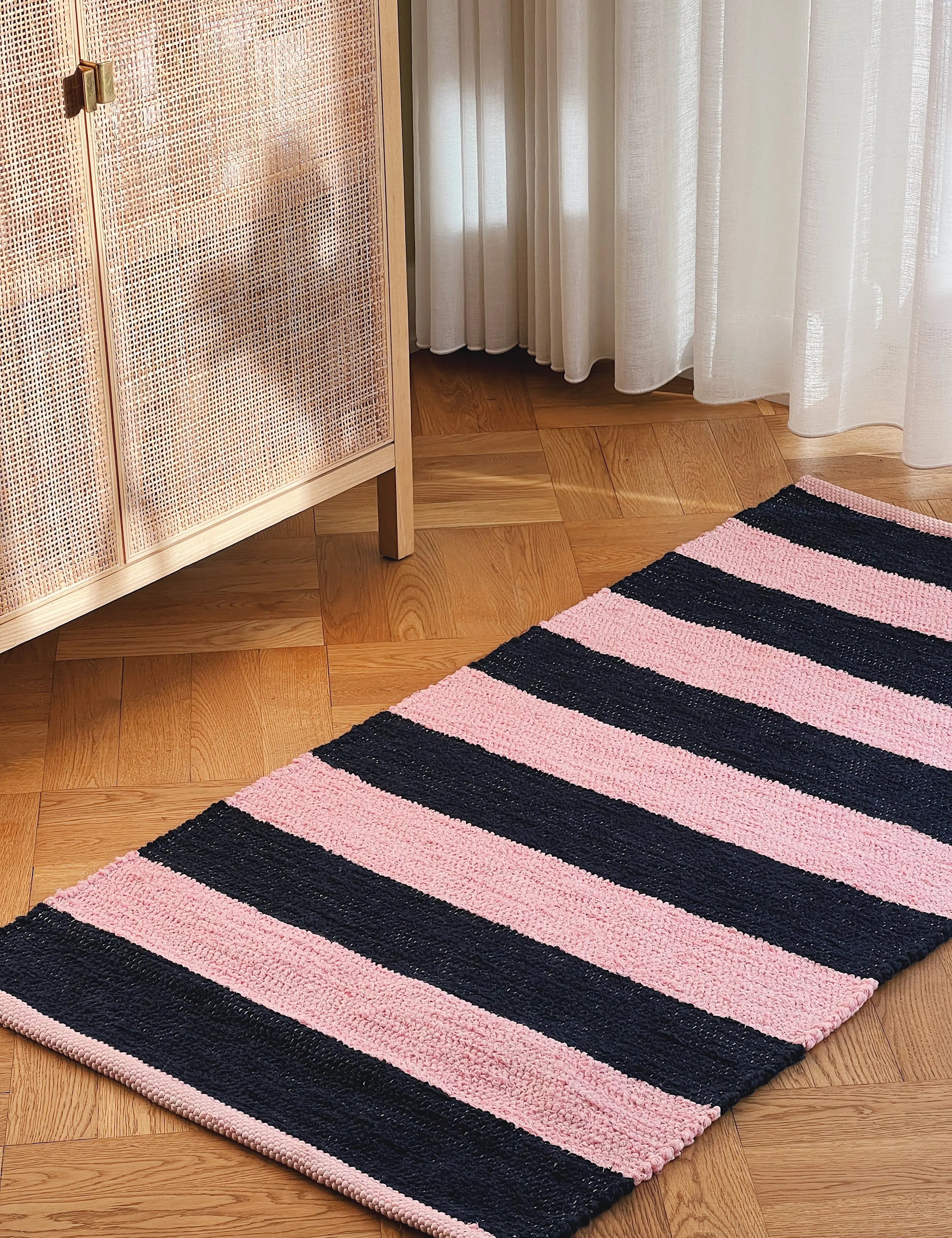blå striber 70 x 140 cm Studio Hafnia