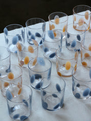 Normal Object Factory - Dot drikkeglas | Blå prikker Normal Object Factory