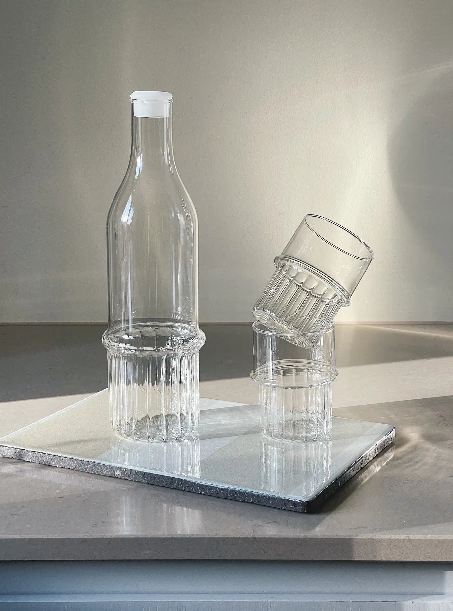 Ichendorf Transit flaske i glas med låg Ichendorf