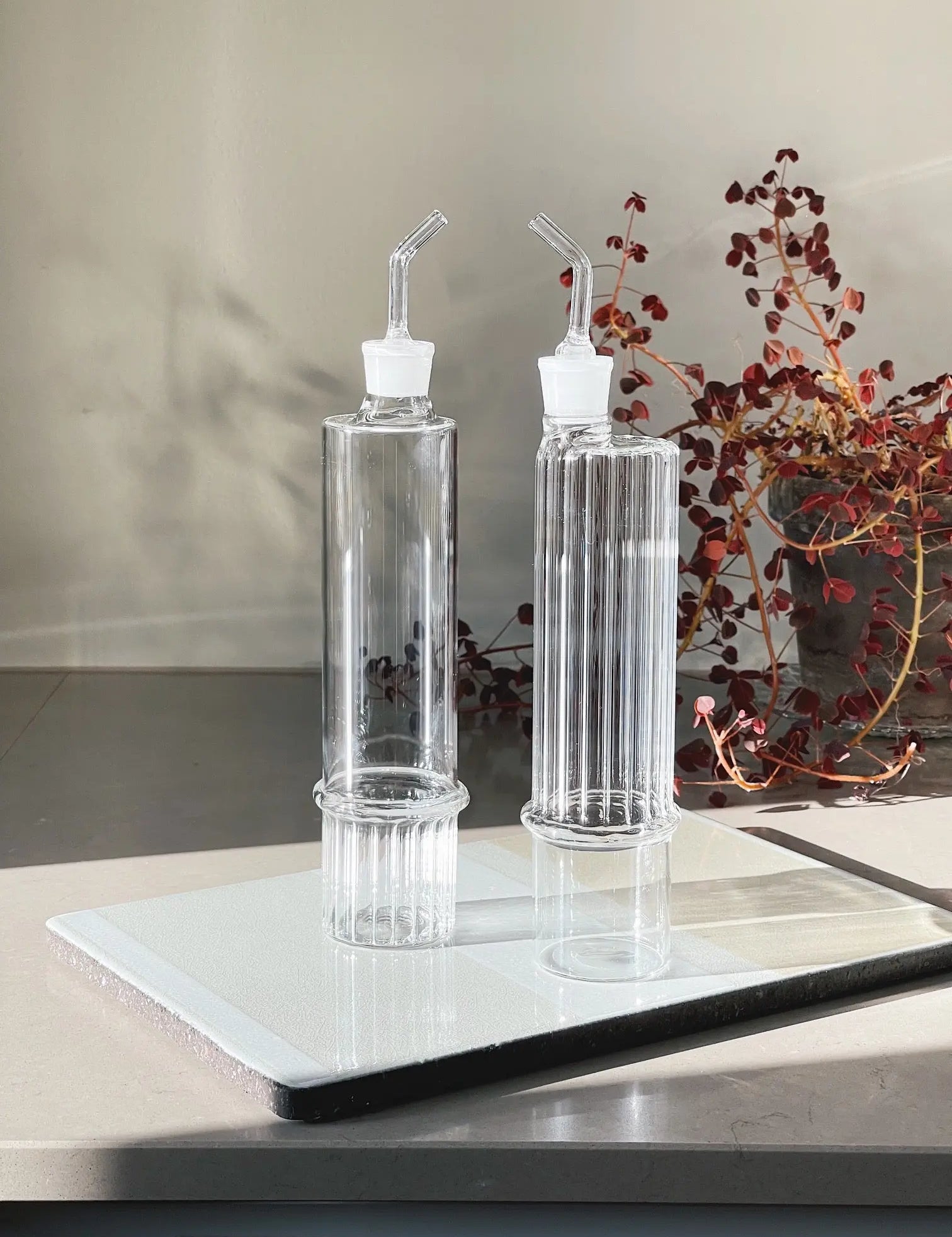 Ichendorf Transit slick olie flaske i glas | Clear Ichendorf