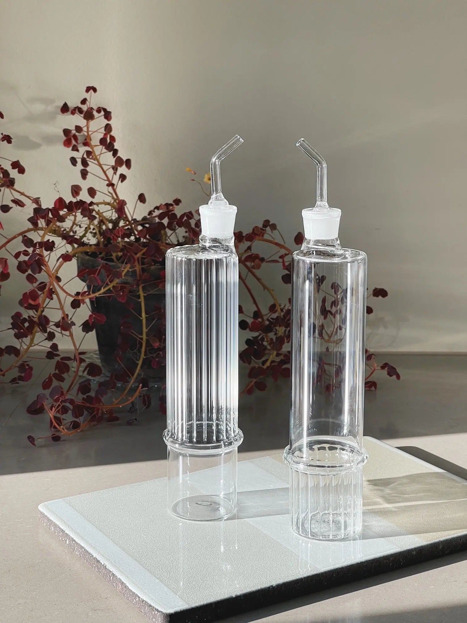 Ichendorf Transit slick olie flaske i glas | Clear Ichendorf