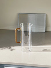 Ichendorf Tube kande i glas med gul hank Ichendorf