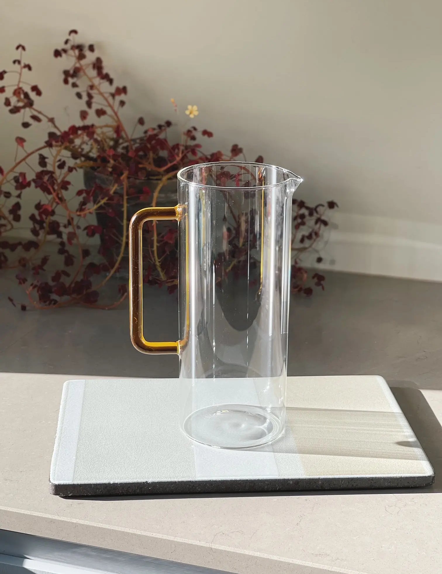 Ichendorf Tube kande i glas med gul hank Ichendorf