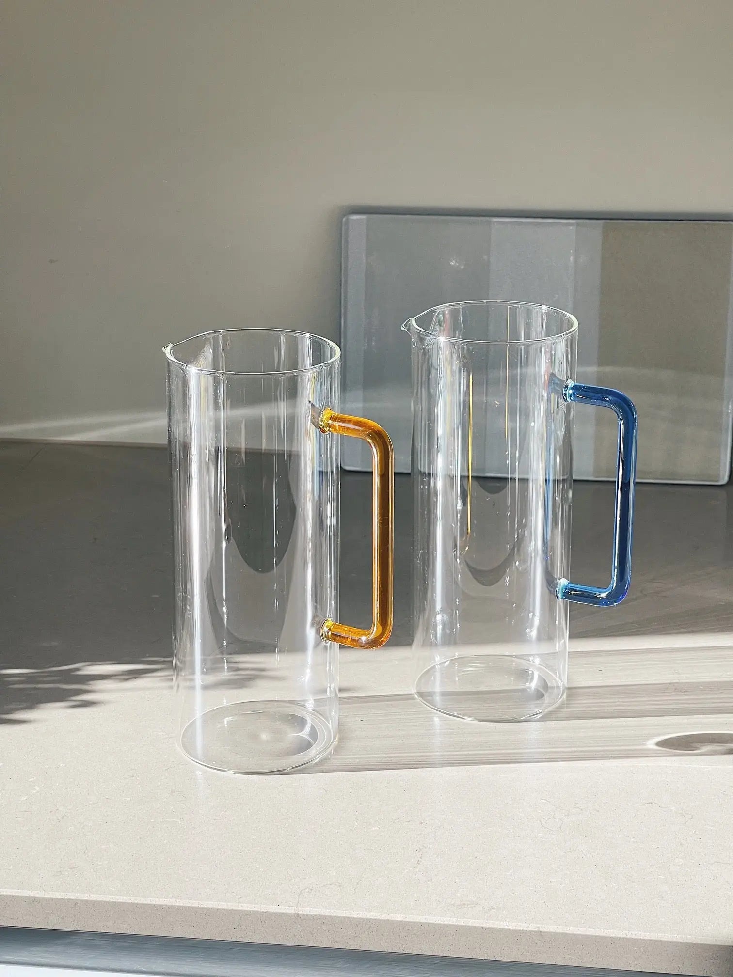 Ichendorf Tube kande i glas med gul hank Ichendorf