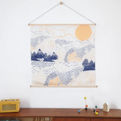 Japansk Furoshiki "Mountain Blossom" | 90 x 90 cm Link Collective