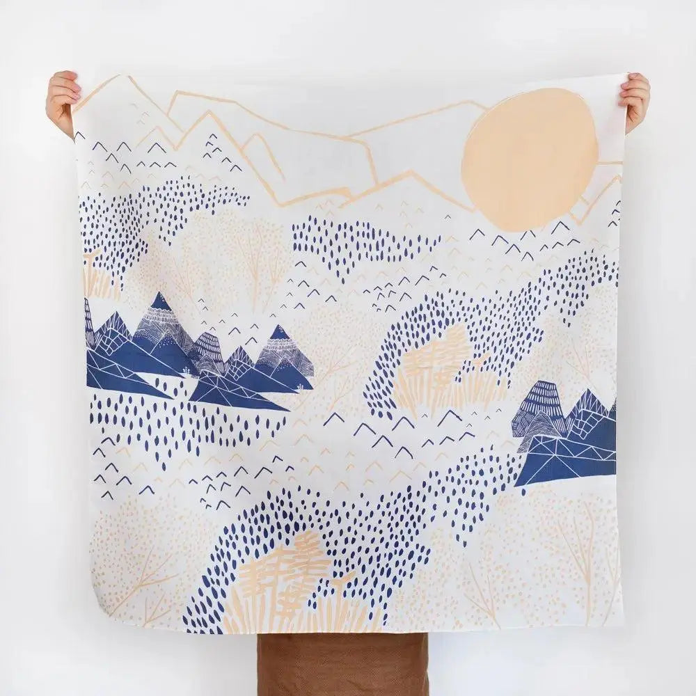 Japansk Furoshiki "Mountain Blossom" | 90 x 90 cm Link Collective