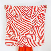 Japansk Furoshiki med røde prikker/striber | 90 x 90 cm Link Collective