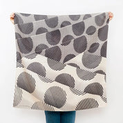 Japansk Furoshiki med sorte prikker/striber | 90 x 90 cm Link Collective