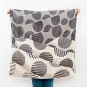 Japansk Furoshiki med sorte prikker/striber | 90 x 90 cm Link Collective