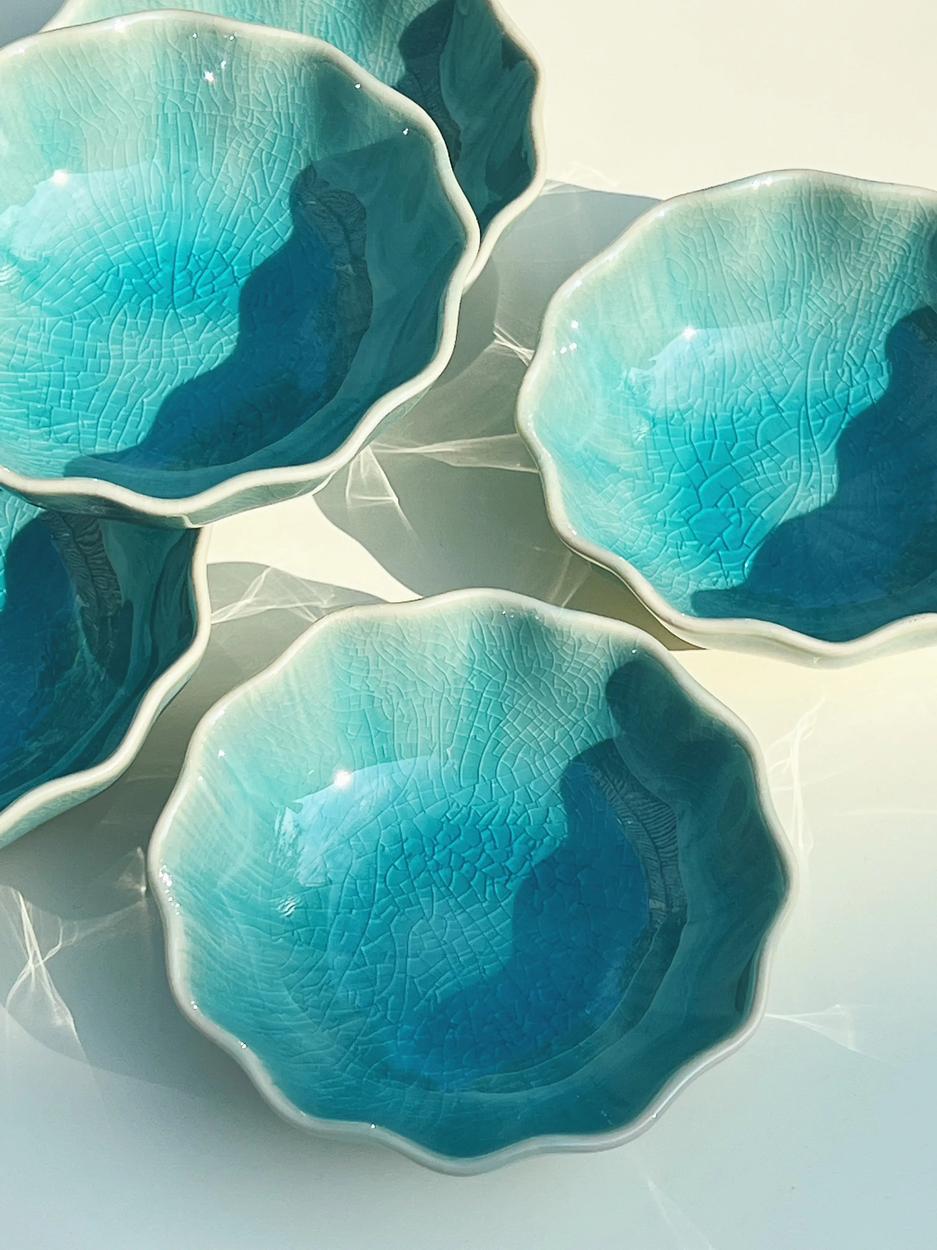 Japansk blomsterformet skål | Grøn Studio Hafnia