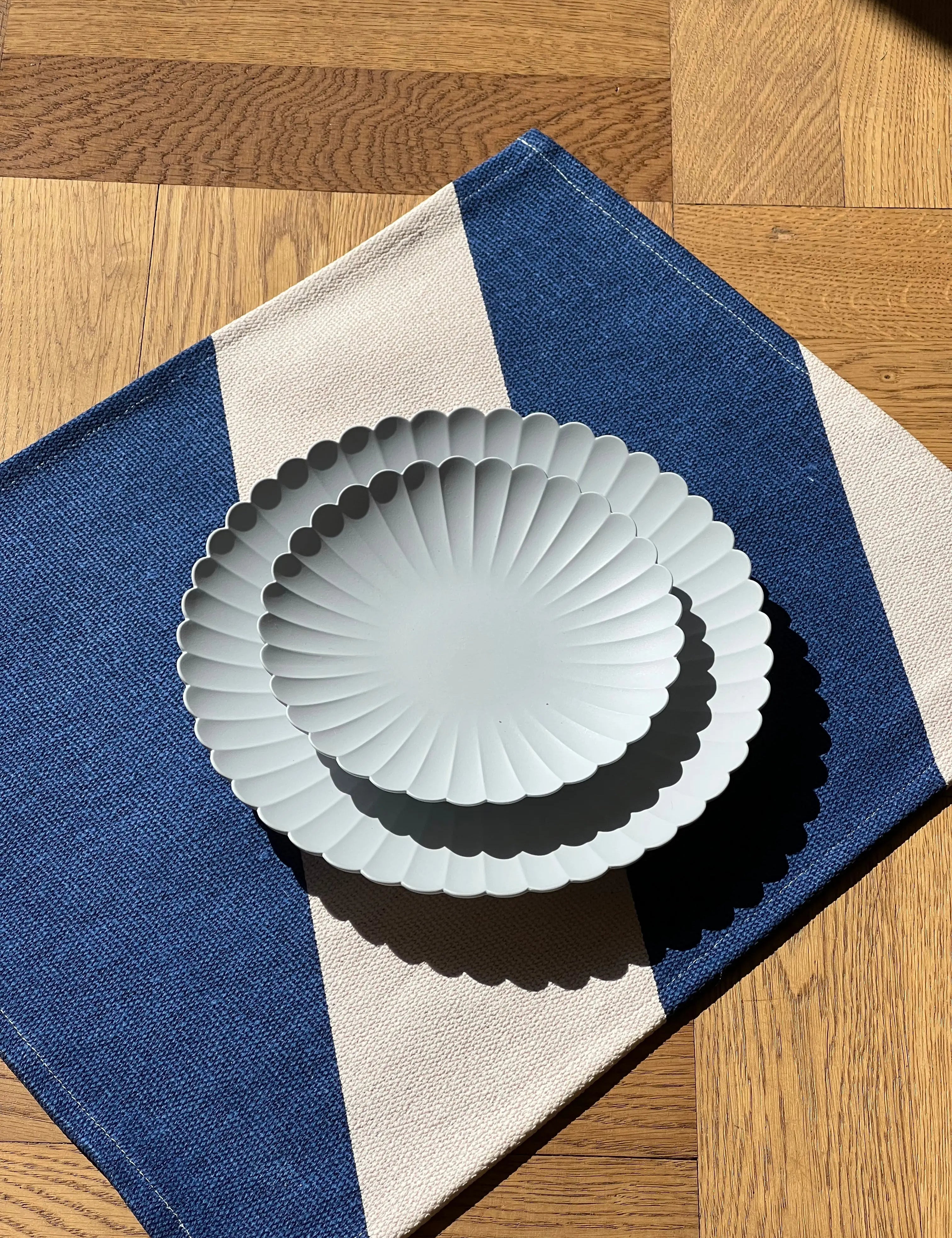 creme skrå striber Jou Quilts
