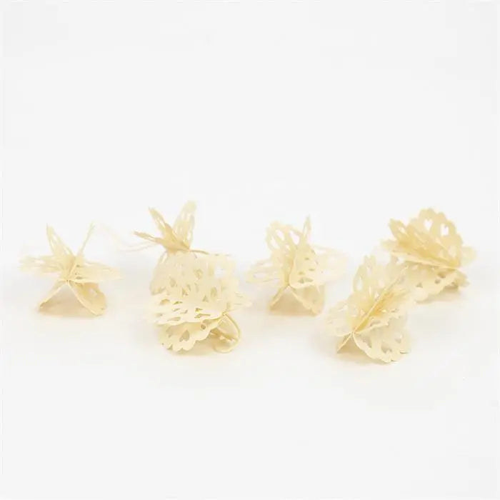 Juleornament i papir til ophæng 6-pak | Creme Afroart