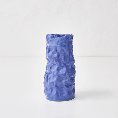 Krøllet vase | Blå H25cm Studio Hafnia