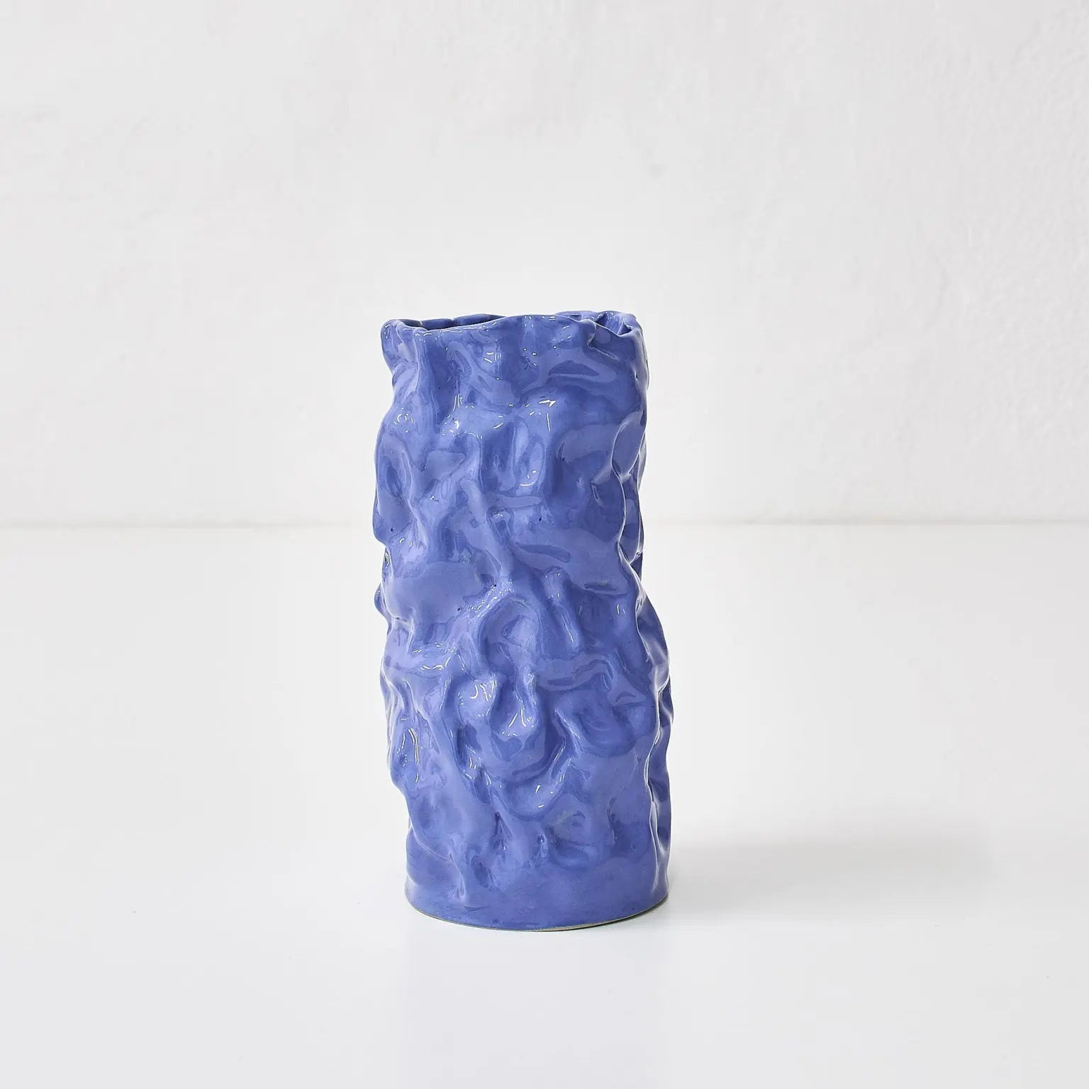 Krøllet vase | Blå H25cm Studio Hafnia