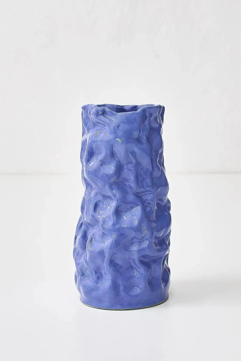 Krøllet vase | Blå H25cm Siup Studio