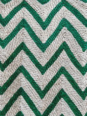 Maison Bengal | Zigzag gulvtæppe i jute | Grøn/natur Maison Bengal